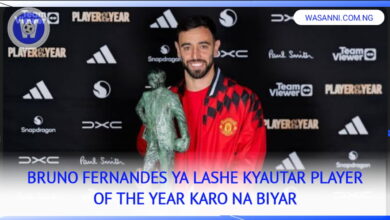 Bruno Fernandes Ya Lashe Kyautar Player Of The Year Karo Na Biyar 9 1000486681