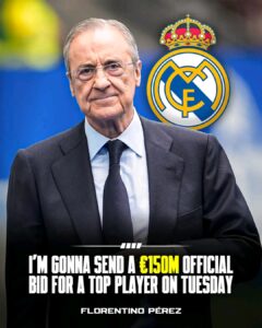 Real Madrid Na Shirin Tura Tayin €150M Ga Wani Matashin Tauraro, Perez Ya Bayar Da Karin Bayanai 5 1780645973732